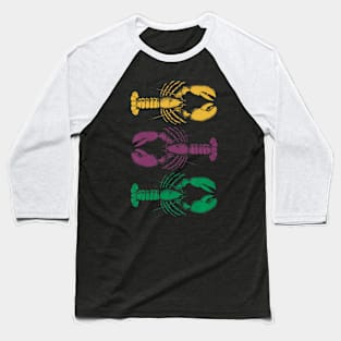 Happy Mardi Gras 2024 Crawfish Matching Party Vintage Baseball T-Shirt